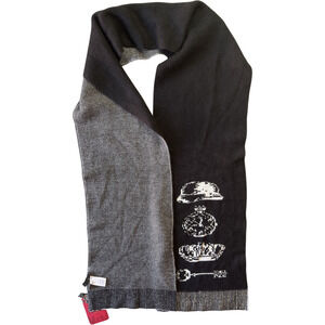 Thakoon  London Black Scarf Crown X-Long NWT